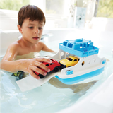 Veerboot met auto's - blauw/wit