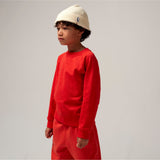 Red dragon - linen white