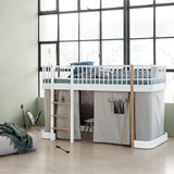 Wood Conversion kit Original bunk bed to low loft bed 138 cm, white/oak