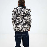 Hooded puffer - Liquid marble
