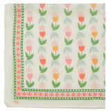Foulard Soie & Coton Imprime - Tulipe