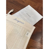 wash cloth . bonjour . with bath soak mix