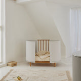 Kai baby cot - Cream oak