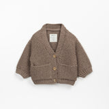 KNITTED CARDIGAN PINE