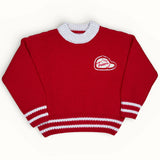 Knit Heritage Sweater - Red / Cream