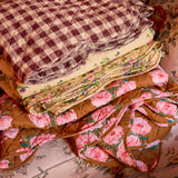 Quilt blanket with Check Me Out print