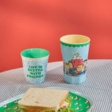 Melamine Cup with Soft Blue Snoopy Print - Medium