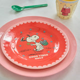 Melamine Side Plate with Red Snoopy Print