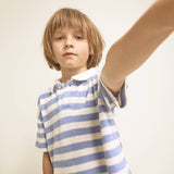 Terry Stripes Polo - Bluette