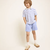 Terry Stripes Polo - Bluette