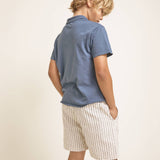 Linen Stripes Bermuda