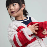 Soft rib girly t-shirt - Navy
