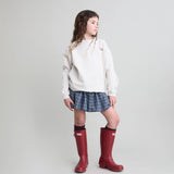 Fleece sweatshirt - Ecru melange