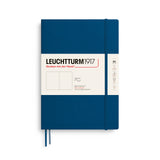 Softcover Composition indigo, plain