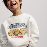 Smiley Sweatshirt Whisper White