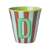 Melamine Cup - Multicolor Blue - D - Stripes