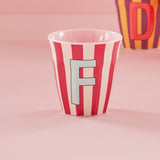 Melamine Cup - F - Pink - Stripes