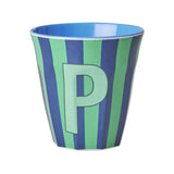 Melamine Cup - Multicolor Blue - P - Stripes
