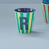 Melamine Cup - Multicolor Green - R - Stripes
