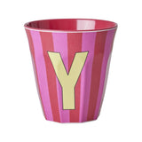 Melamine Cup - Multicolor Pink - Y - Stripes