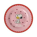Melamine Side Plate with Pink Snoopy Print