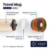 Travel Mug (400 ml) - Earthy Brown