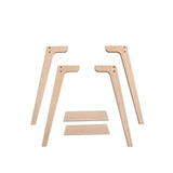 Wood Additional legs for desk 041011, oak