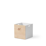Wood Boxes 2 pcs. white/oak