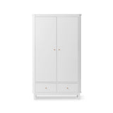 Wood Wardrobe 2 doors, white