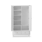Wood Wardrobe 2 doors, white