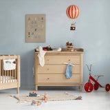 Wood nursery top for 041368, oak