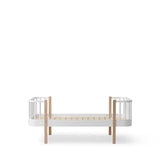 Wood Original junior bed, 90x160 cm, white/oak