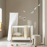 Wood Mini+ bed canopy, white