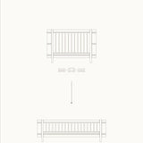 Wood Conversion kit Mini+ junior kit (additional parts to Mini+ cot bed), white