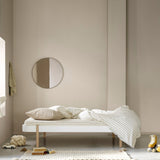 Wood Lounger bed, 120x200 cm, white/oak