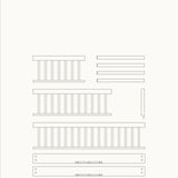 Wood Conversion kit Mini+ junior kit (additional parts to Mini+ cot bed), oak - new
