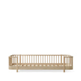 Wood original floor bed, 90x200 cm, oak