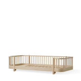 Wood original floor bed, 90x200 cm, oak