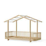 Wood original house bed, 90x200 cm, oak