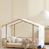 Wood original house bed, 90x200 cm, oak