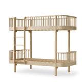 Wood original bunk bed, 90x200 cm, oak