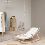 Wood Baby & toddler rocker, oak/white