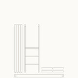 Wood Conversion kit Mini+ cot bed incl. junior kit to low loft bed, oak - new
