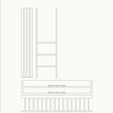 Wood Conversion kit Mini+ cot bed incl. junior kit & sibling kit to low bunk bed, oak - new
