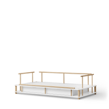 Camp day bed, 90x180 cm, white/oak