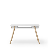 Camp junior desk, adjustable, white/oak