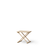 Camp bed table, low, oak