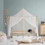 Camp bed canopy sahara, white