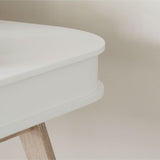 Wood Desk 66 cm, white/oak