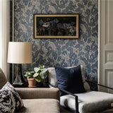 Wallpaper Oak Tree Tails - Washed Denim